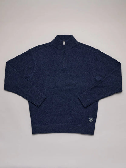 Just Another Fisherman - Merino Keyport 1/4 Zip - Indigo