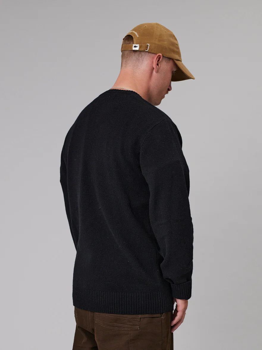 Just Another Fisherman - Merino Sea Crew - Black