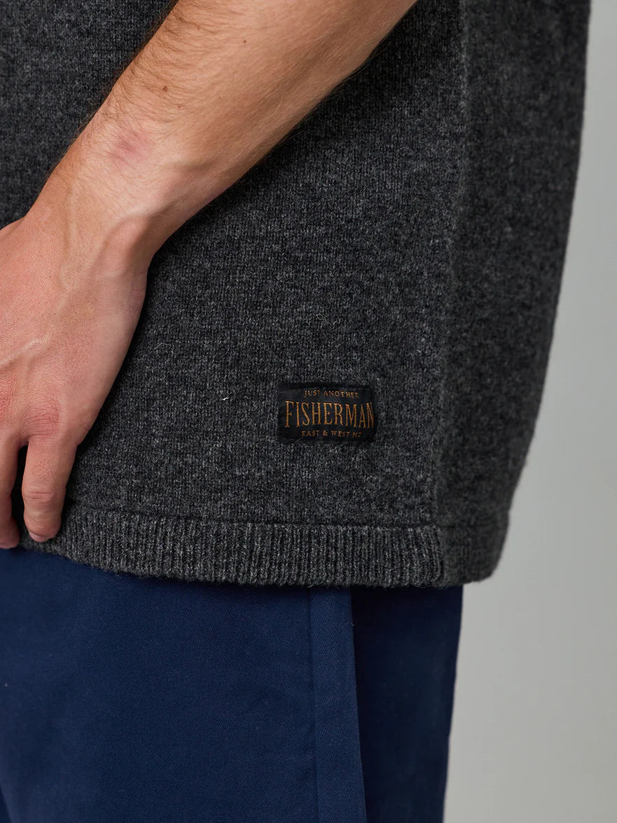 Just Another Fisherman - Merino Sea Tee - Graphite