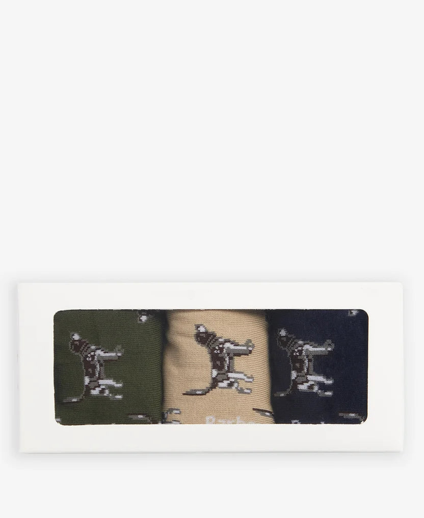 BARBOUR - DOG SOCK GIFT BOX