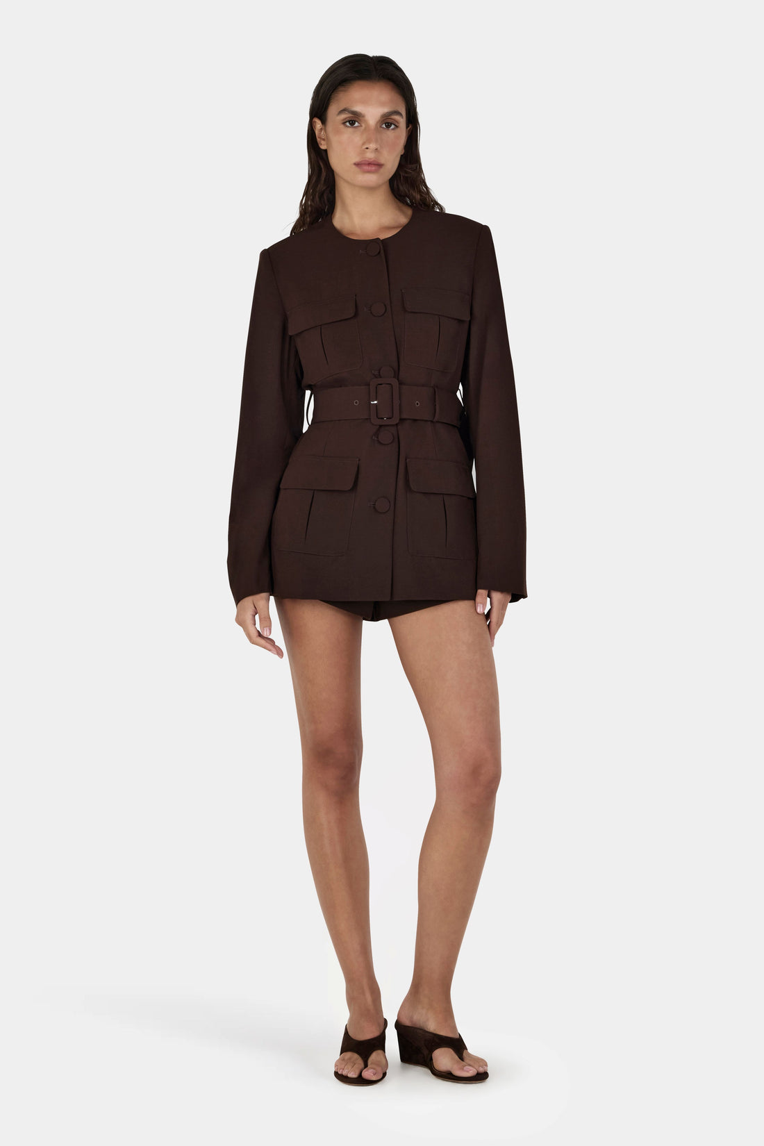 Hansen &amp; Gretel -  Micheal Blazer - Chocolate