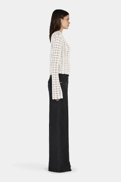 Hansen &amp; Gretel - Cleo Crochet Cardi - Cream Crochet