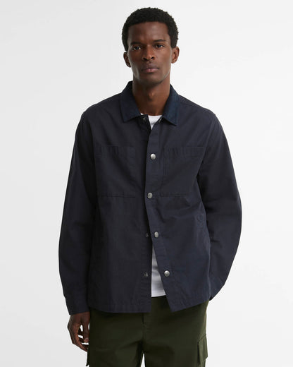 BARBOUR - CORD COLLAR TWILL OVERSHIRT - NAVY