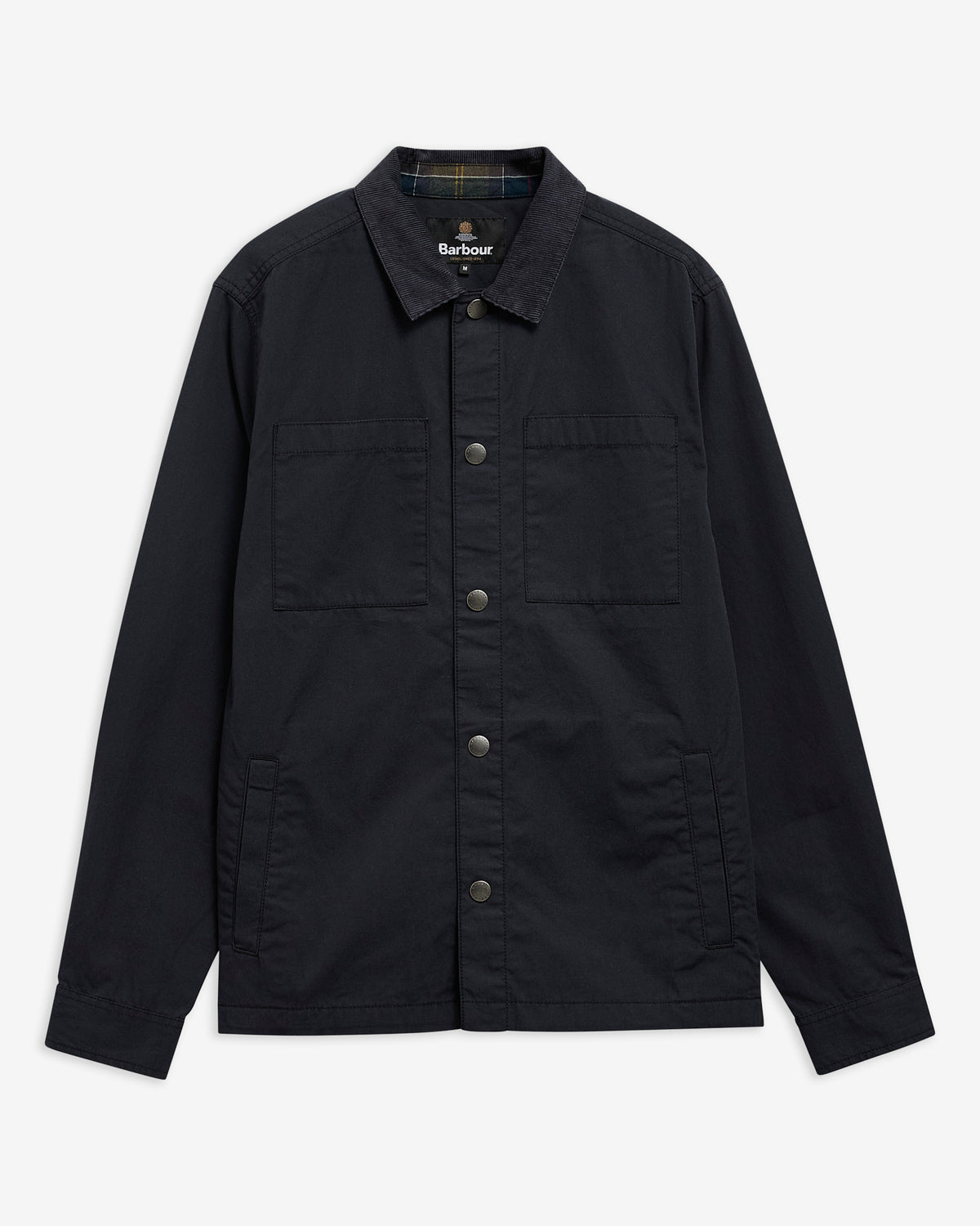 BARBOUR - CORD COLLAR TWILL OVERSHIRT - NAVY