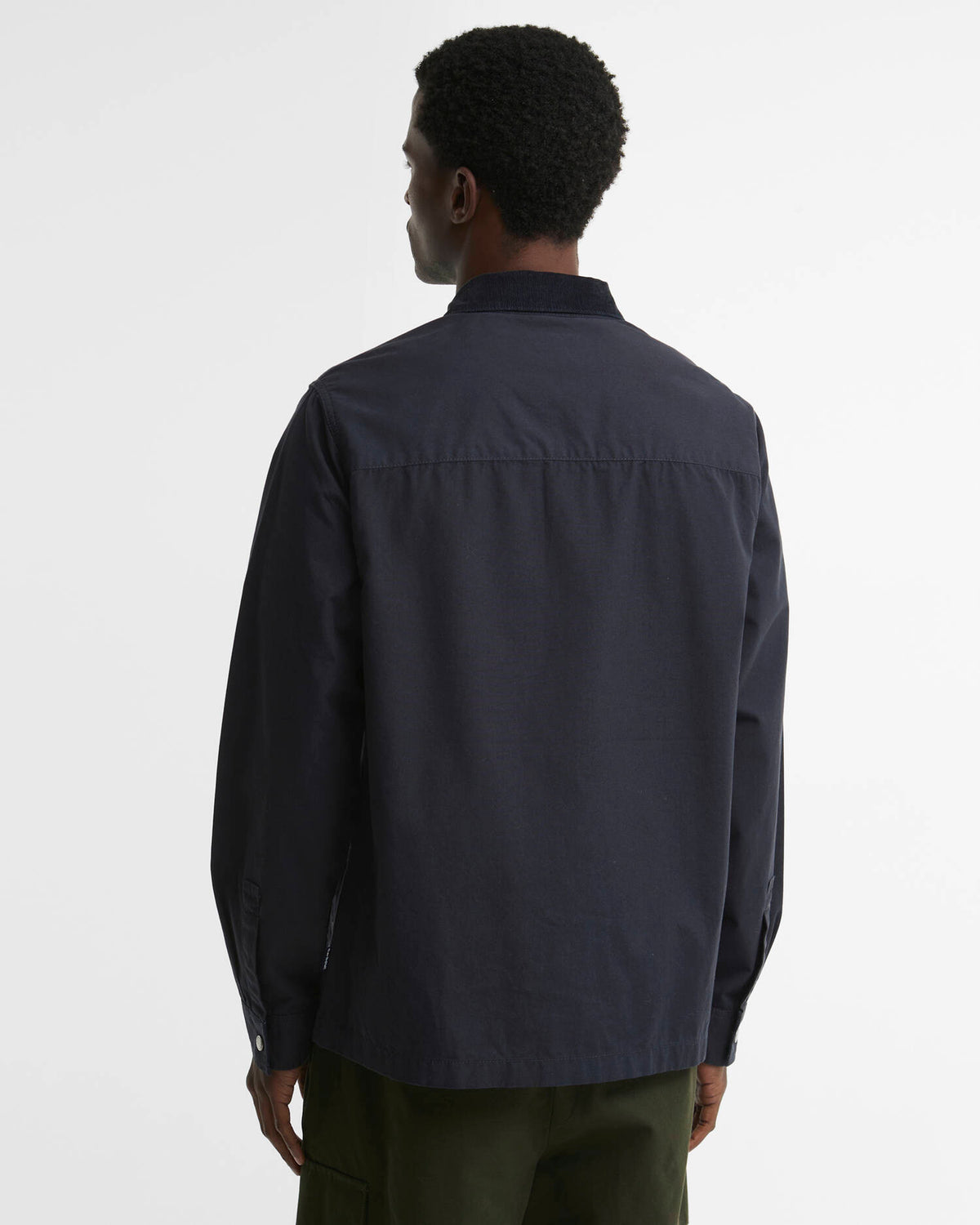 BARBOUR - CORD COLLAR TWILL OVERSHIRT - NAVY