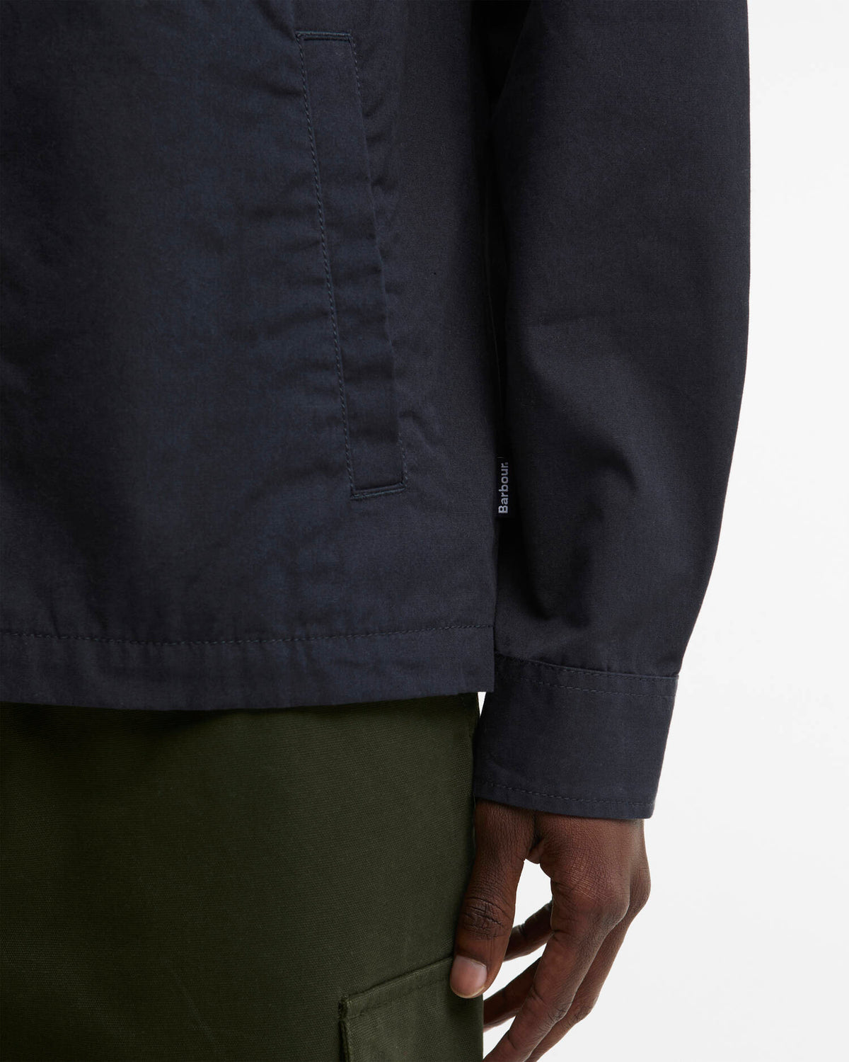 BARBOUR - CORD COLLAR TWILL OVERSHIRT - NAVY