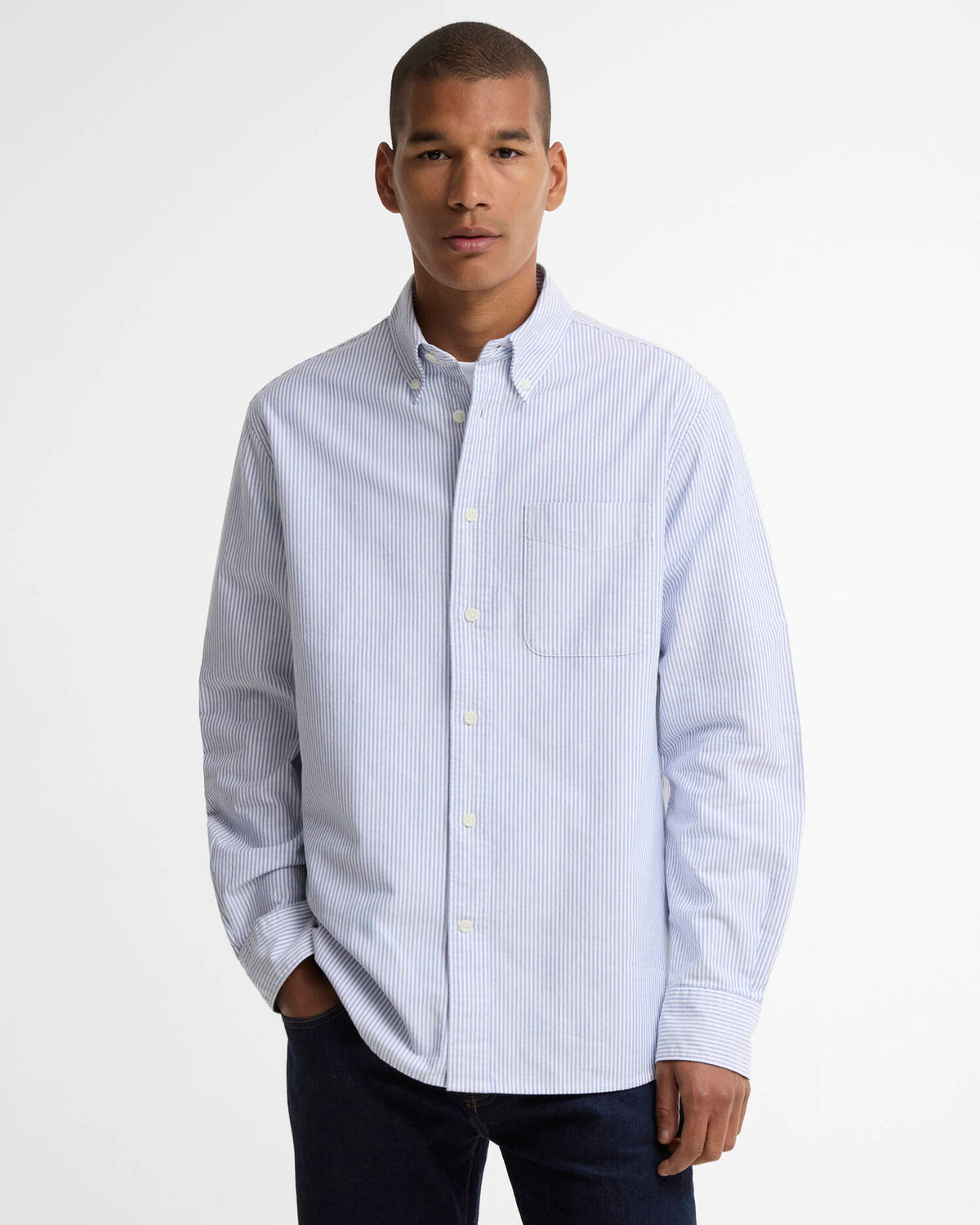 BARBOUR - AUTHENTIC STRIPED OXFORD SHIRT - BLUE