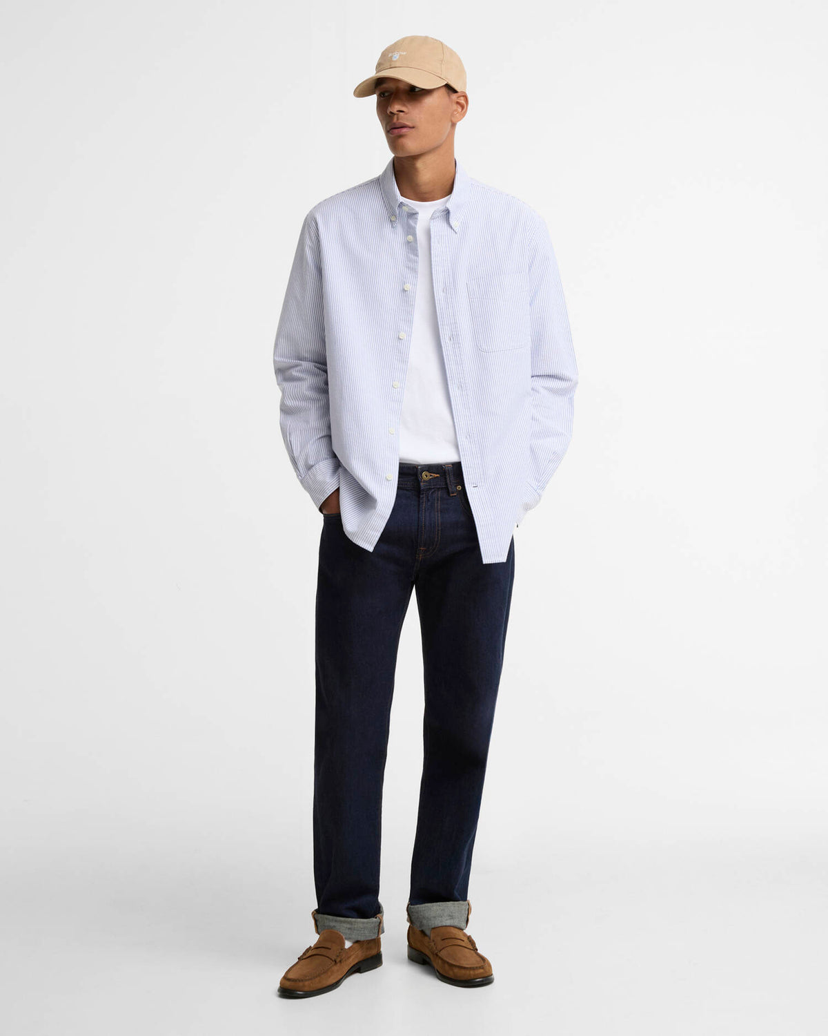 BARBOUR - AUTHENTIC STRIPED OXFORD SHIRT - BLUE