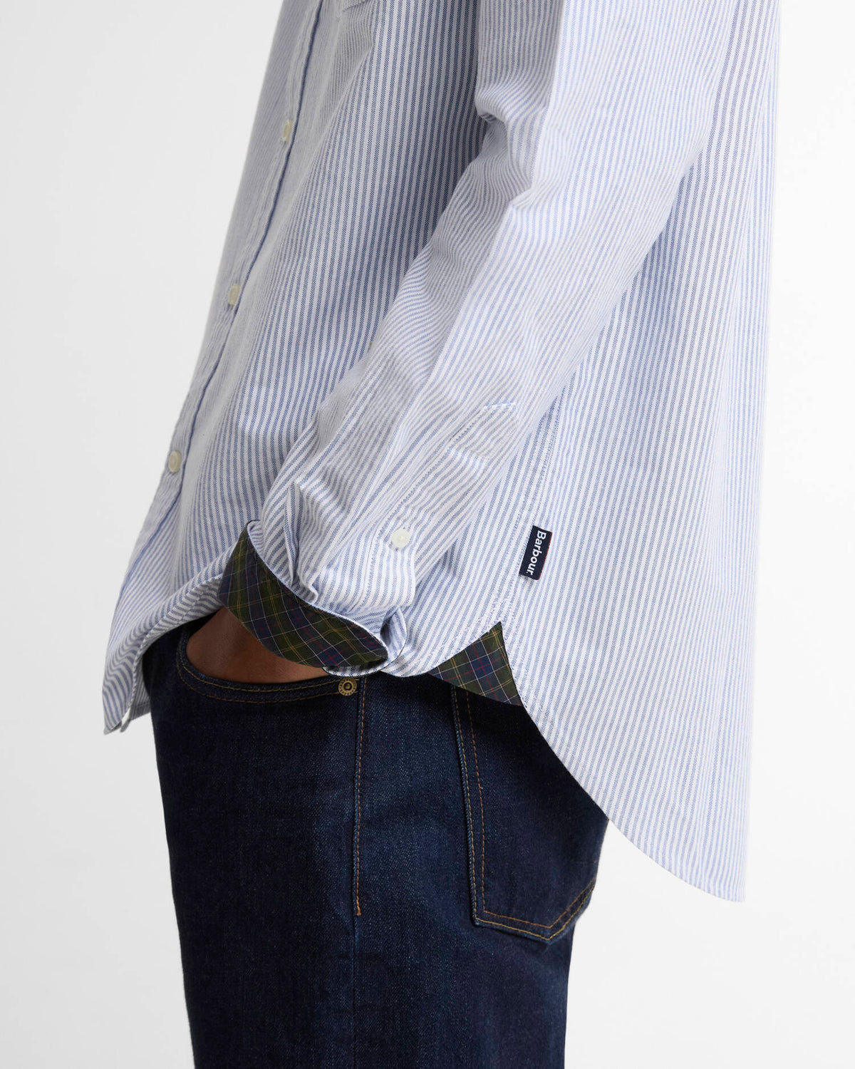 BARBOUR - AUTHENTIC STRIPED OXFORD SHIRT - BLUE