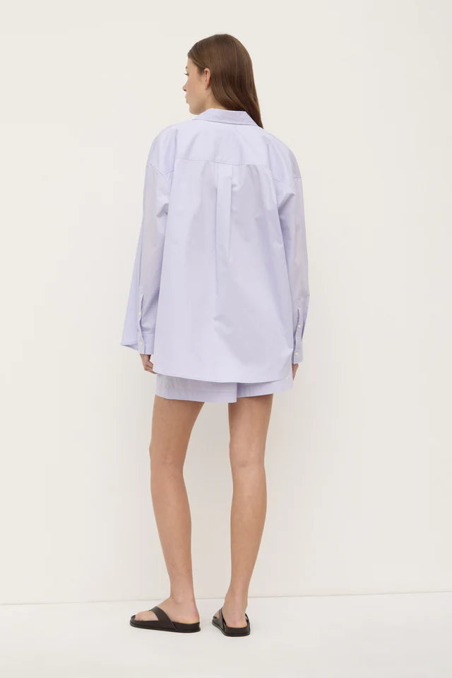 Assembly Label - Marigold Poplin Long Sleeve Shirt - Lilac