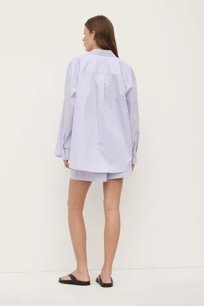 Assembly Label - Marigold Poplin Long Sleeve Shirt - Lilac