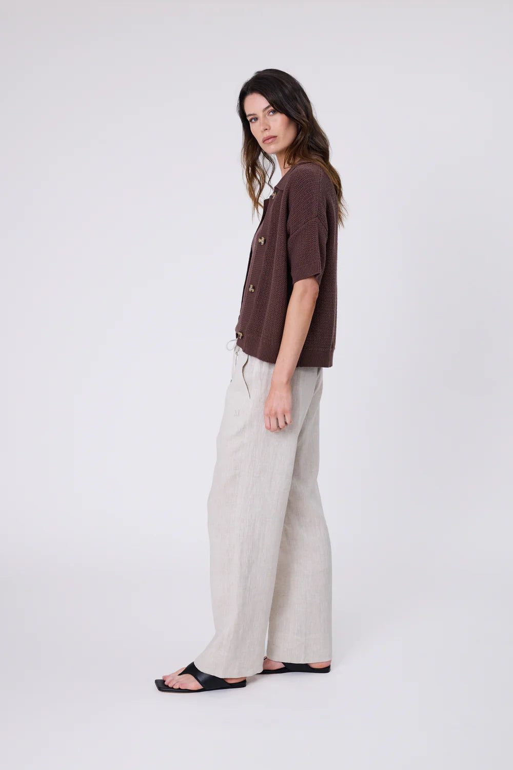 Marlow - Knit Shirt - Carob