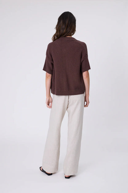 Marlow - Knit Shirt - Carob