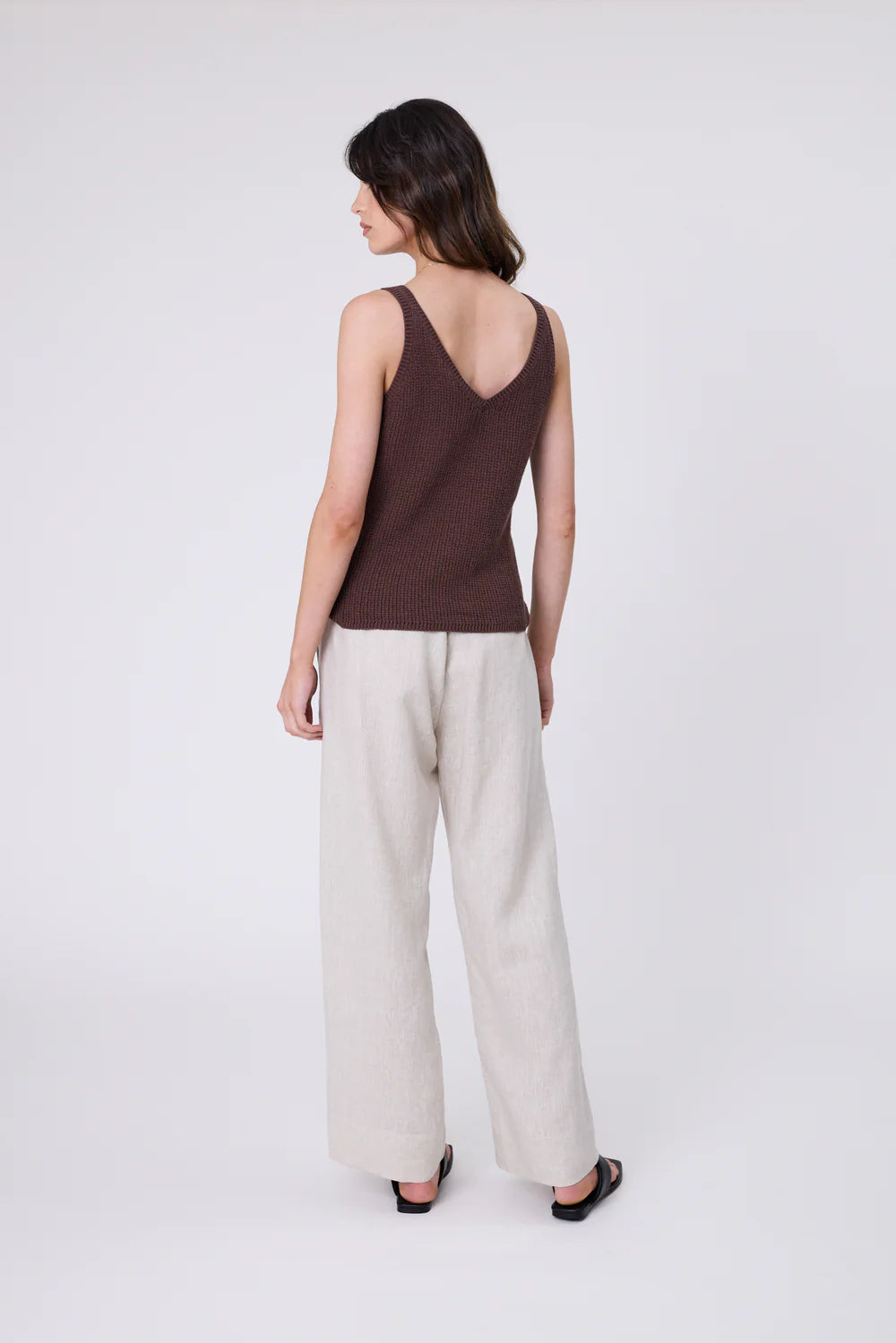 Marlow - Marina Knit Tank - Carob