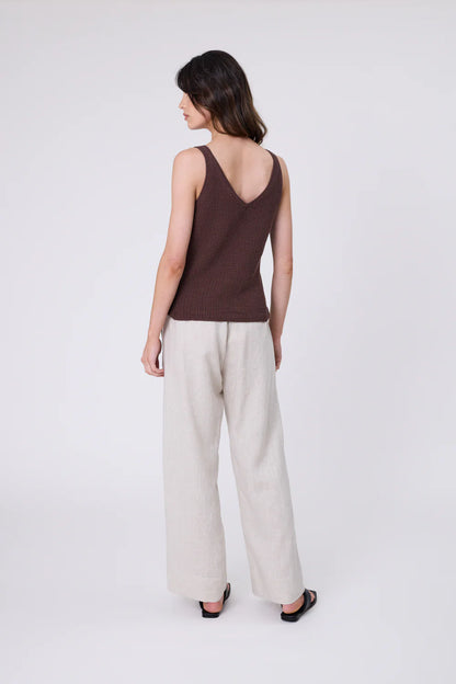 Marlow - Marina Knit Tank - Carob