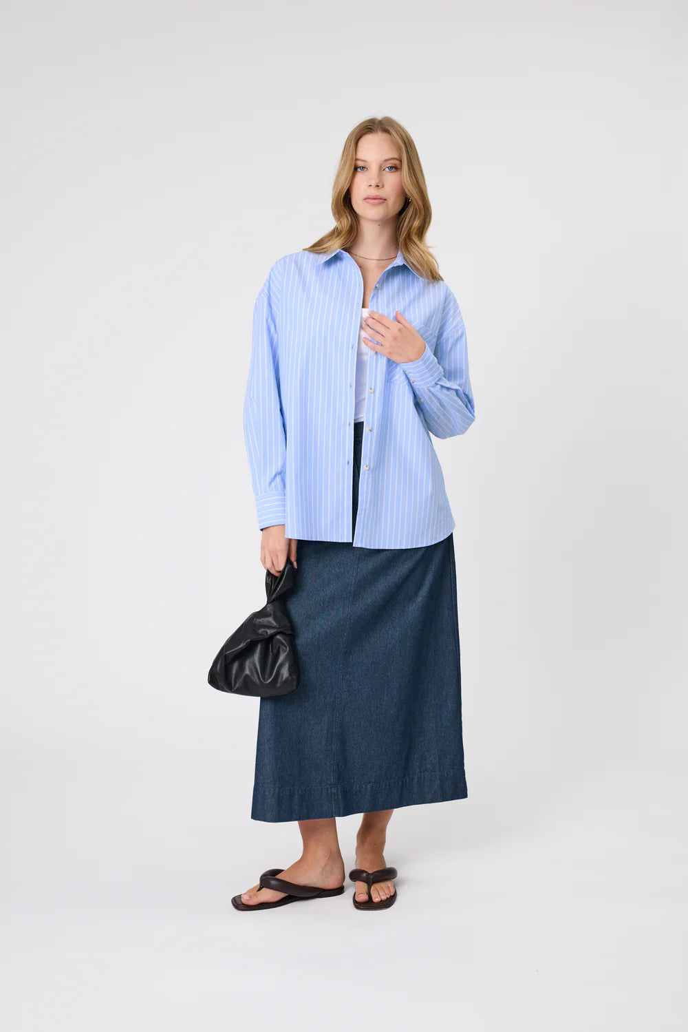 Marlow - Market Shirt - Powder Stripe