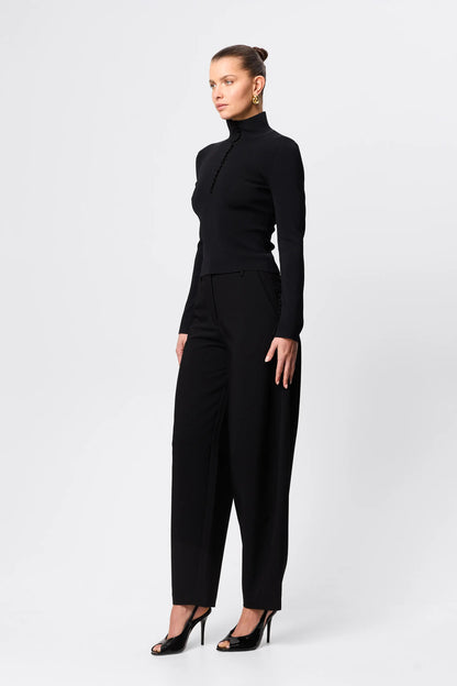 Mossman - Mayfair Long Sleeve Top - Black
