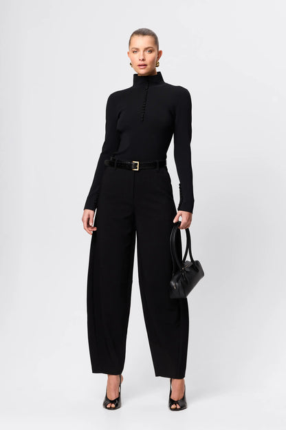 Mossman - Mayfair Long Sleeve Top - Black