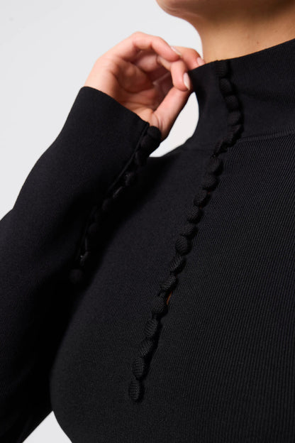 Mossman - Mayfair Long Sleeve Top - Black