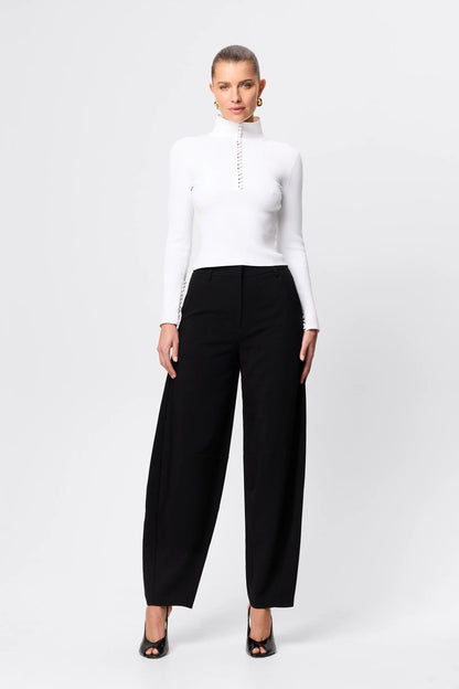 Mossman - Mayfair Long Sleeve Top - White