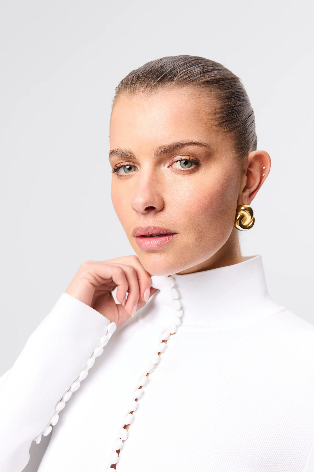 Mossman - Mayfair Long Sleeve Top - White