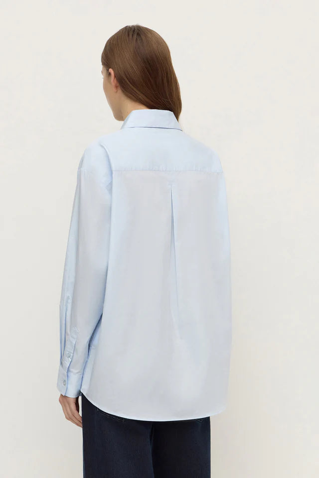 Assembly Label - Micha Poplin L/S Shirt - Powder Blue