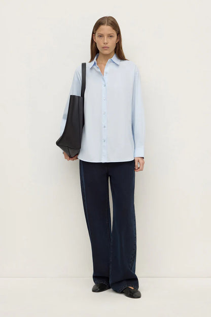 Assembly Label - Micha Poplin L/S Shirt - Powder Blue