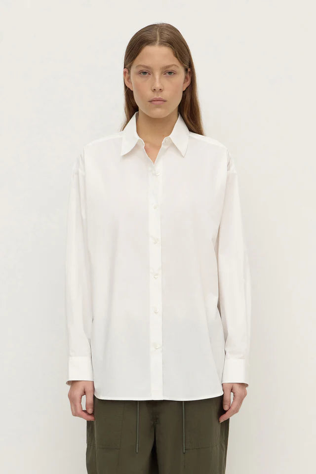 Assembly label - Micha Poplin L/S Shirt - White
