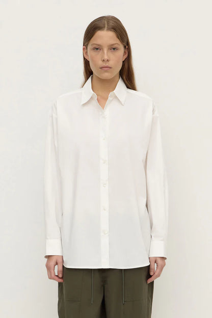 Assembly label - Micha Poplin L/S Shirt - White