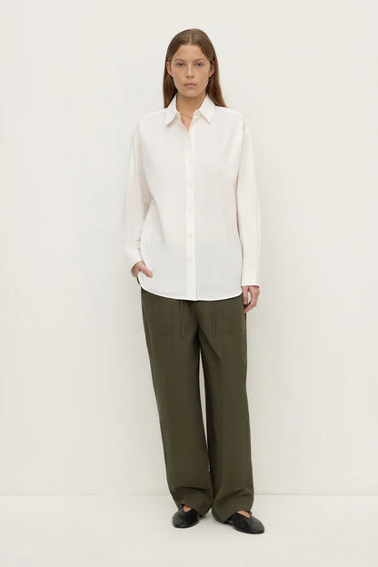 Assembly label - Micha Poplin L/S Shirt - White