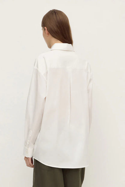Assembly label - Micha Poplin L/S Shirt - White