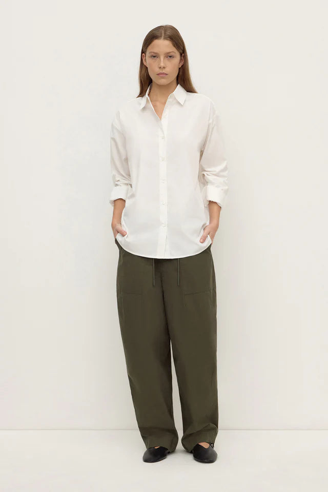 Assembly label - Micha Poplin L/S Shirt - White