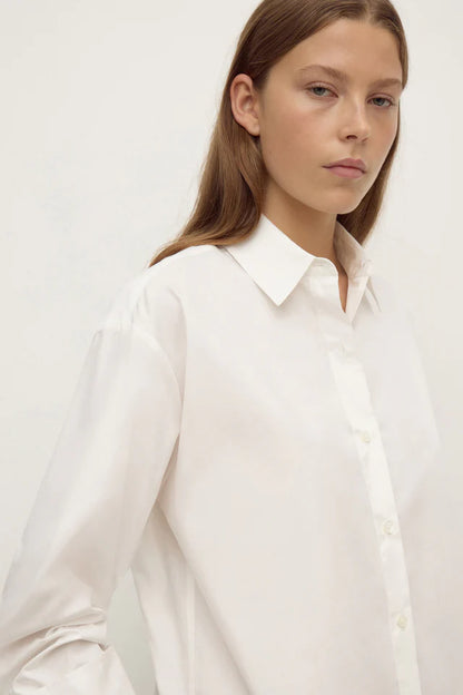 Assembly label - Micha Poplin L/S Shirt - White