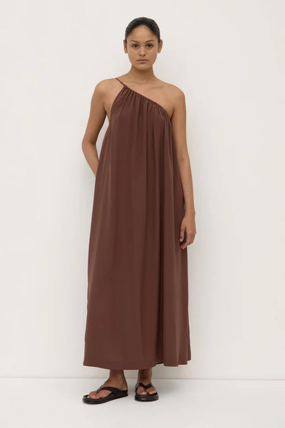 Assembly Label - Mila Silk Asymmetrical Maxi Dress