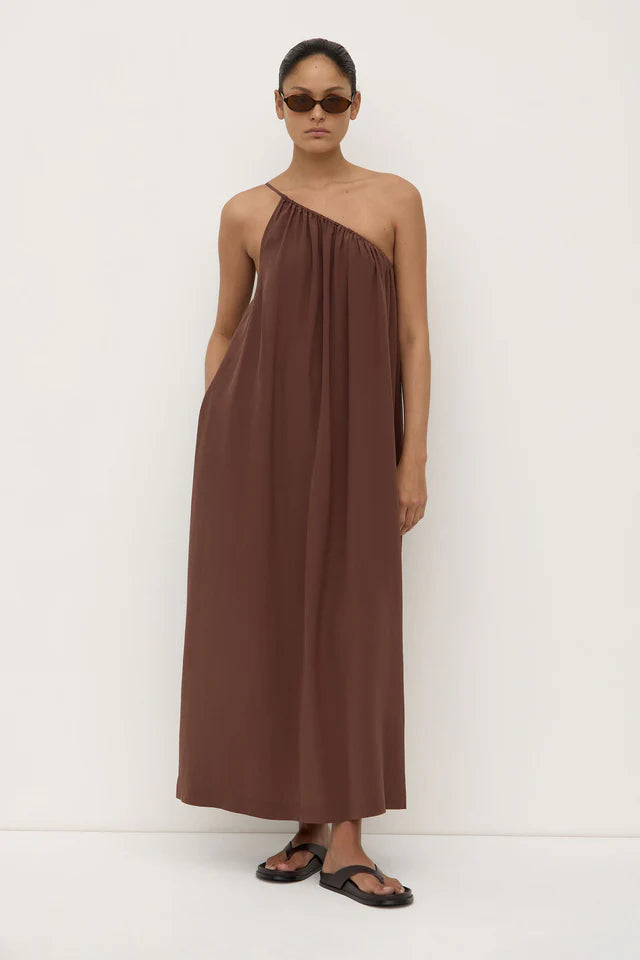 Assembly Label - Mila Silk Asymmetrical Maxi Dress