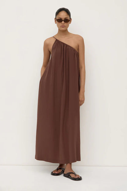 Assembly Label - Mila Silk Asymmetrical Maxi Dress