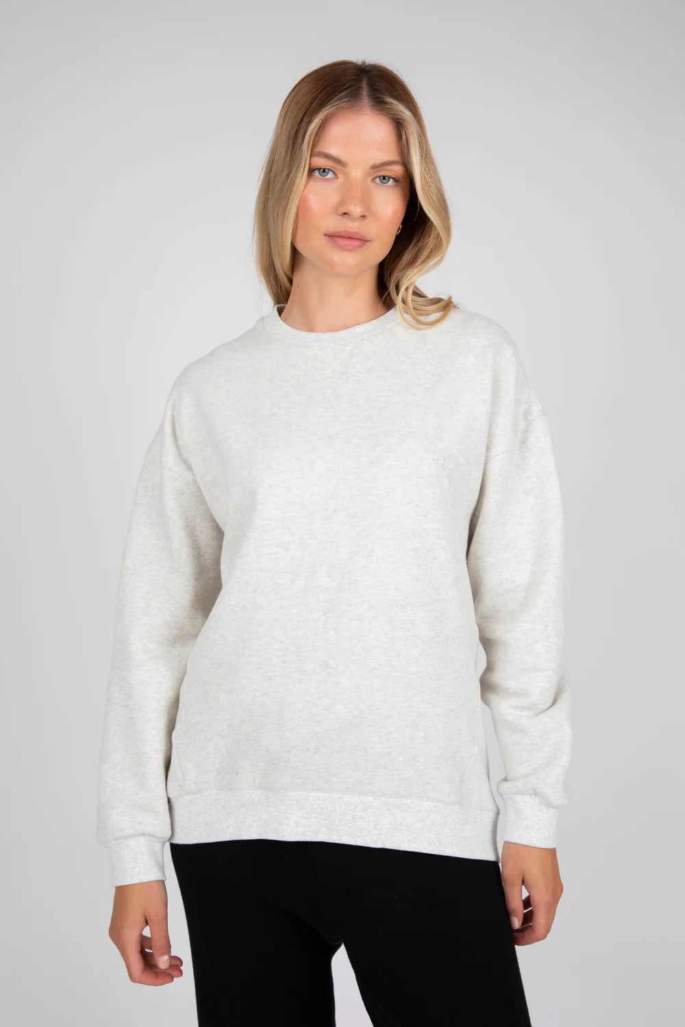 Marlow - Morning Crew Neck Sweat Fog Marle