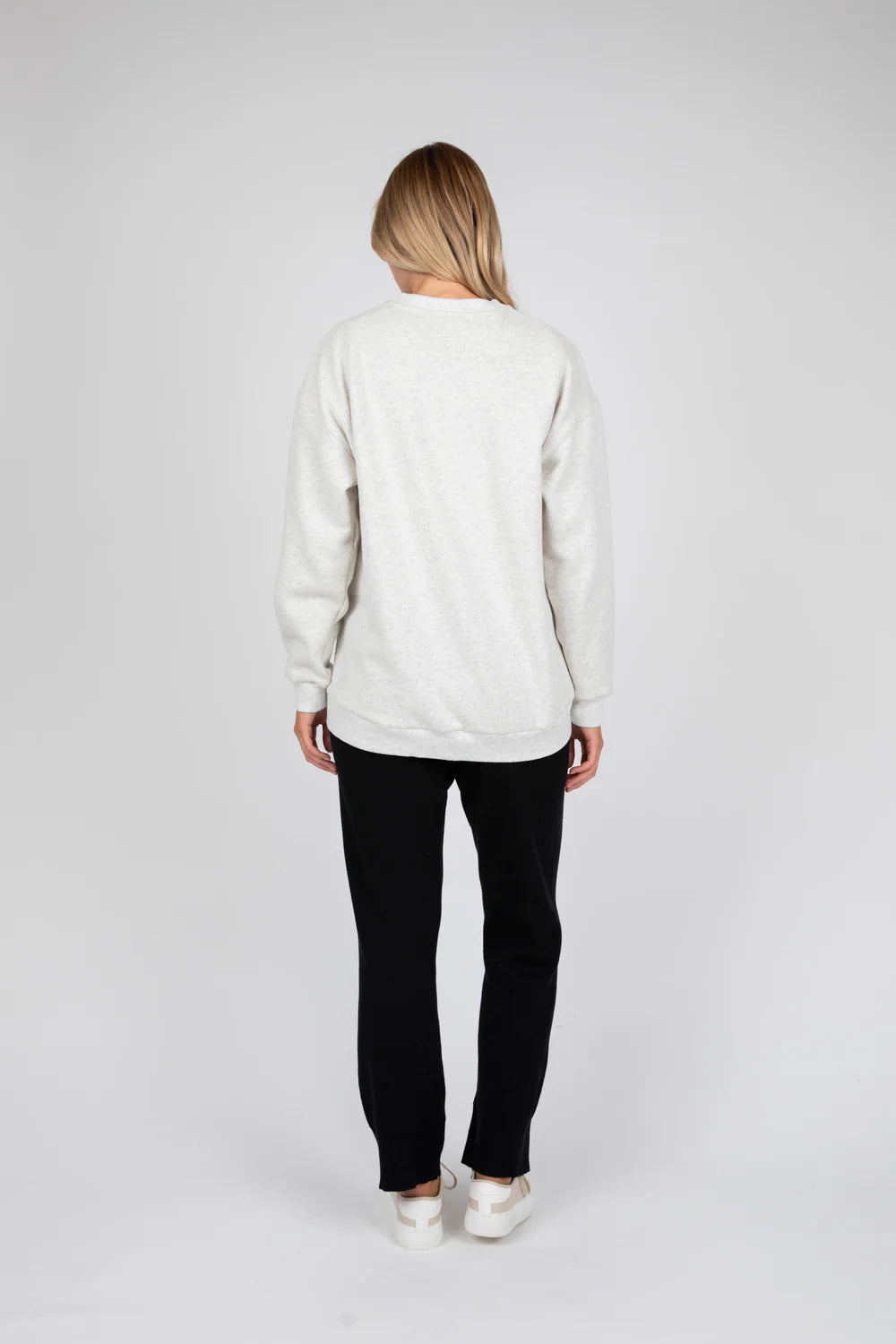 Marlow - Morning Crew Neck Sweat Fog Marle