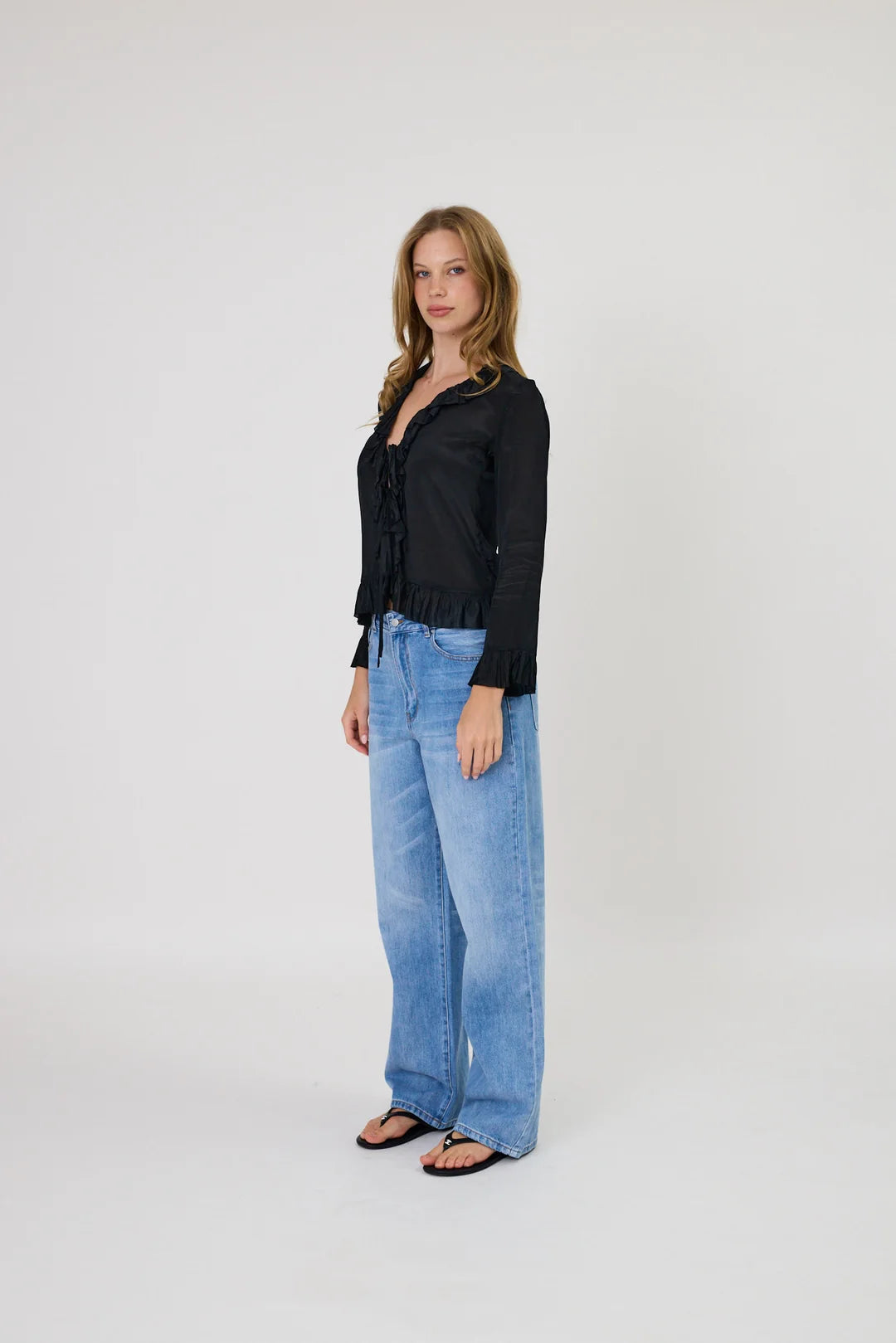 Remain - Elora Tie Top - Black