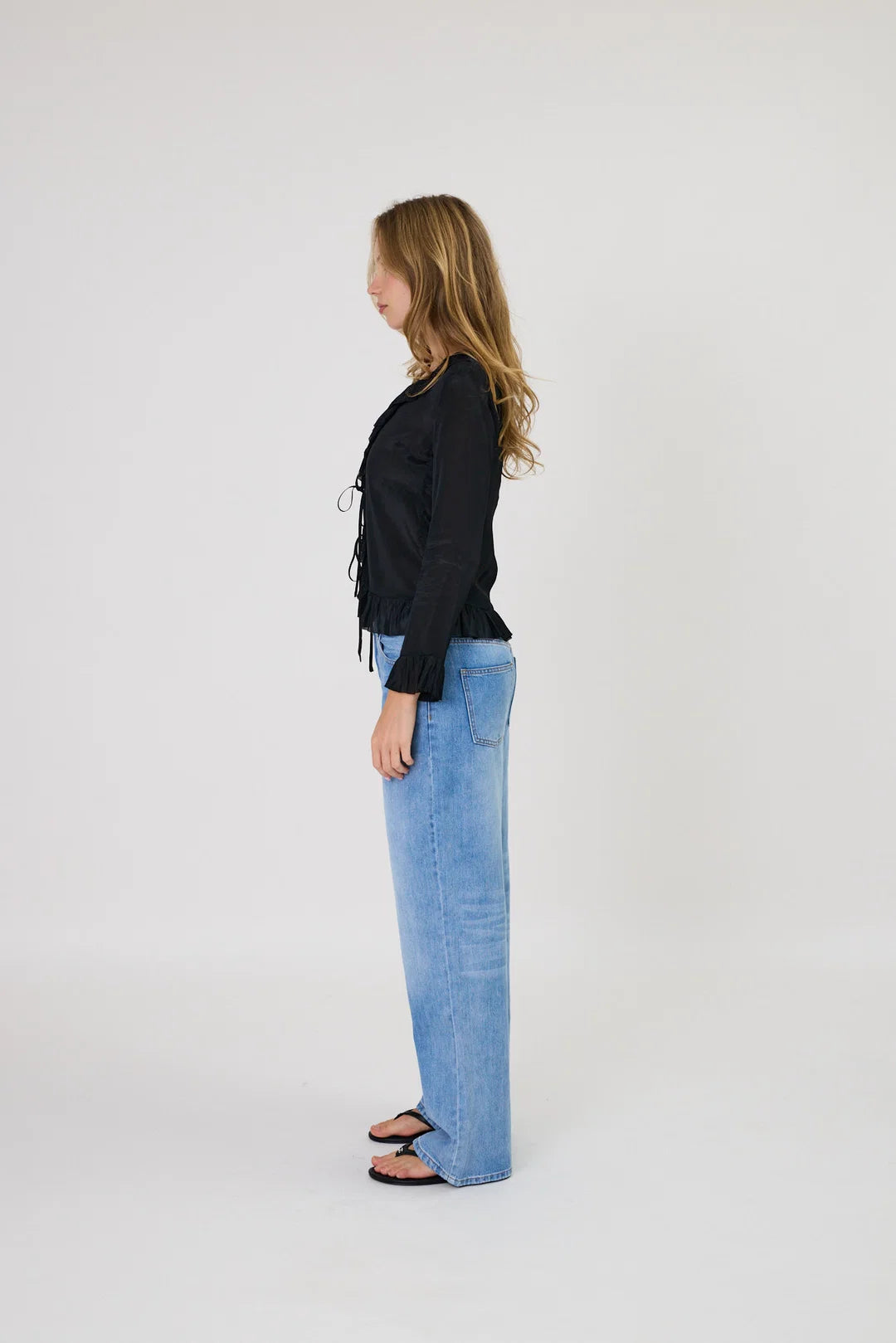 Remain - Elora Tie Top - Black