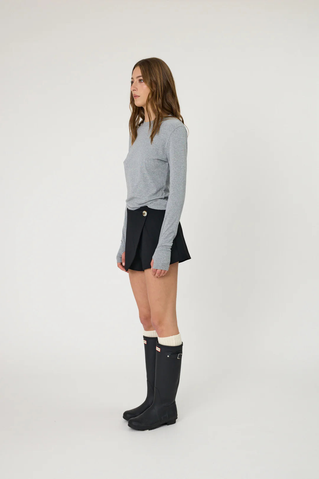 Remain - Denver Long Sleeve - Grey Marle