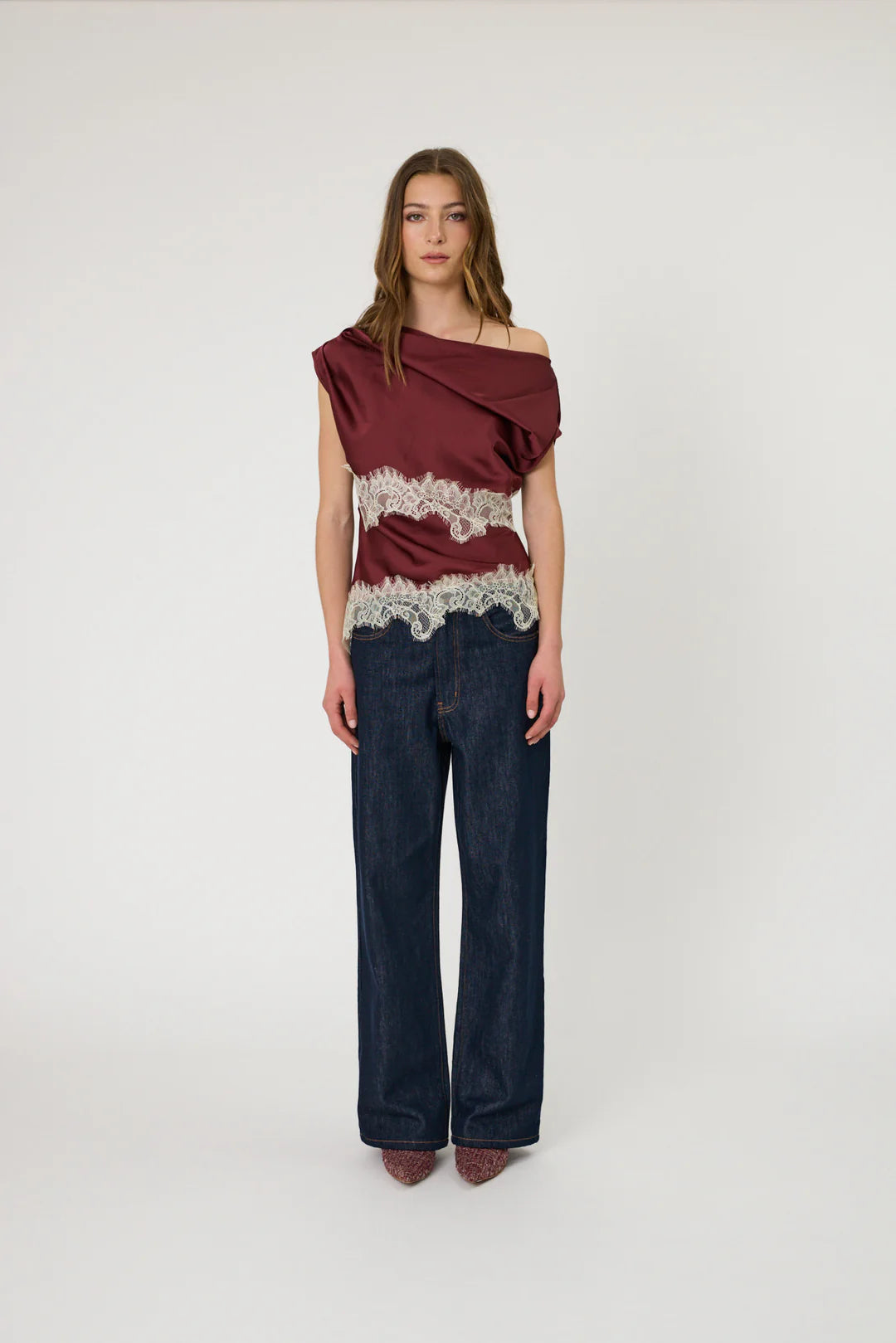 Remain - Lara Top - Pomegranate