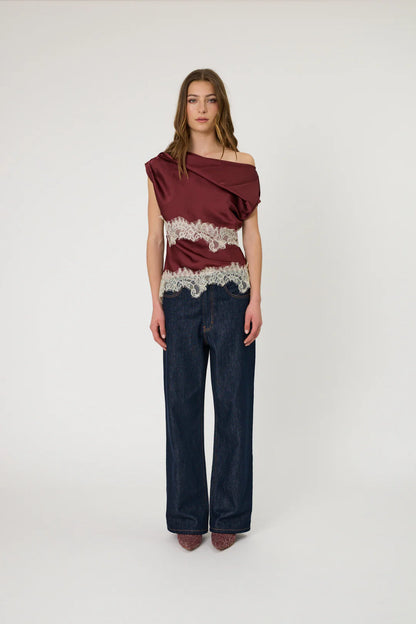Remain - Lara Top - Pomegranate