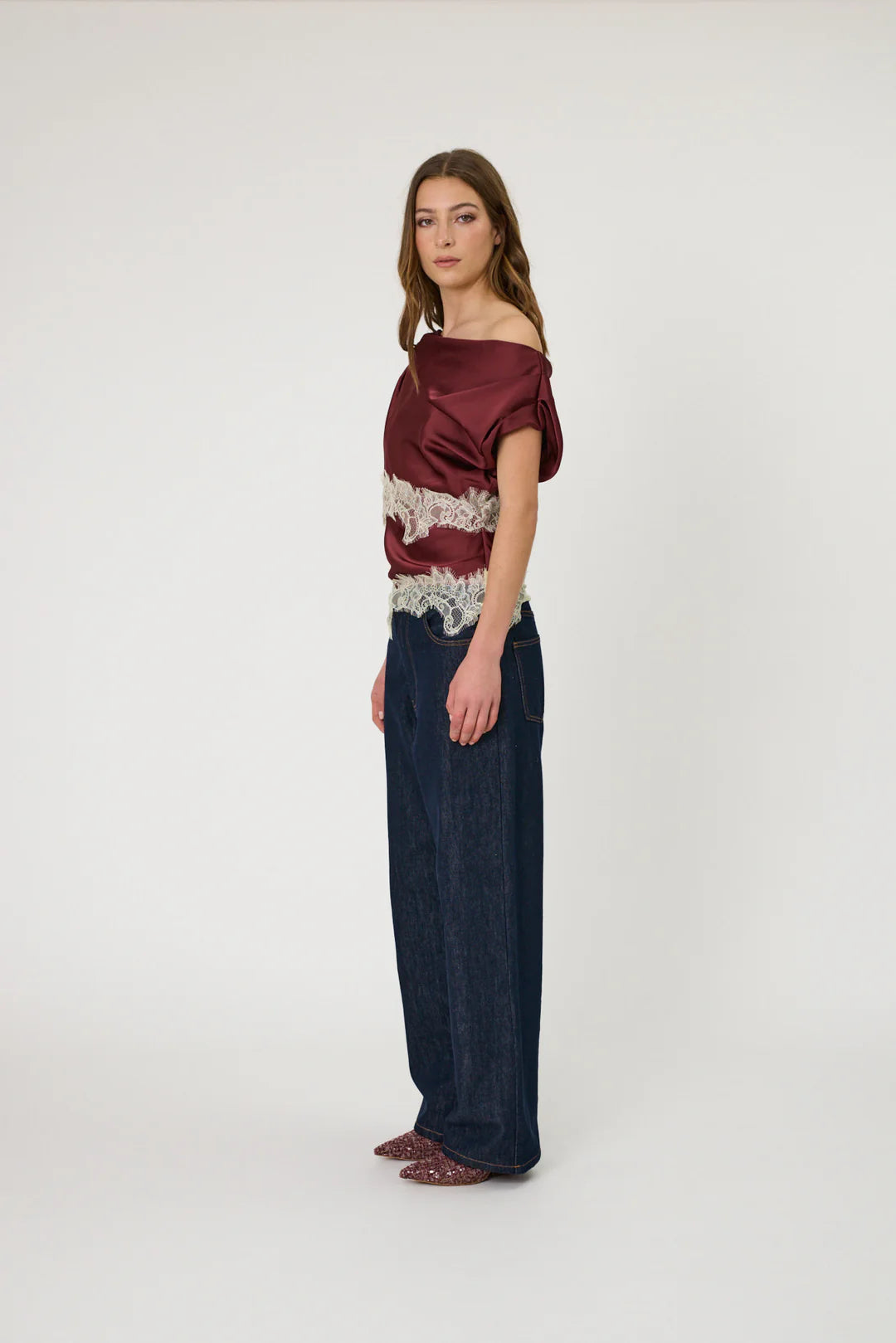 Remain - Lara Top - Pomegranate