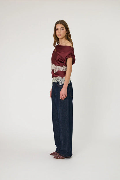 Remain - Lara Top - Pomegranate