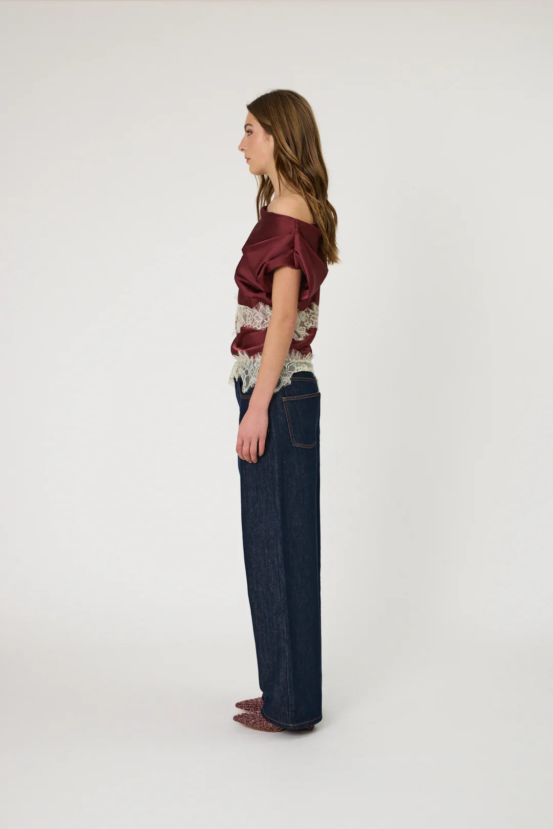 Remain - Lara Top - Pomegranate