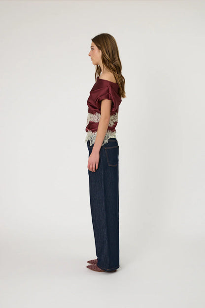 Remain - Lara Top - Pomegranate