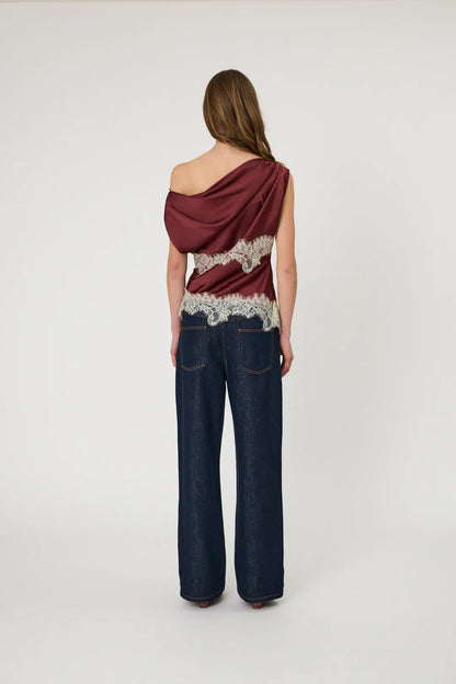 Remain - Lara Top - Pomegranate