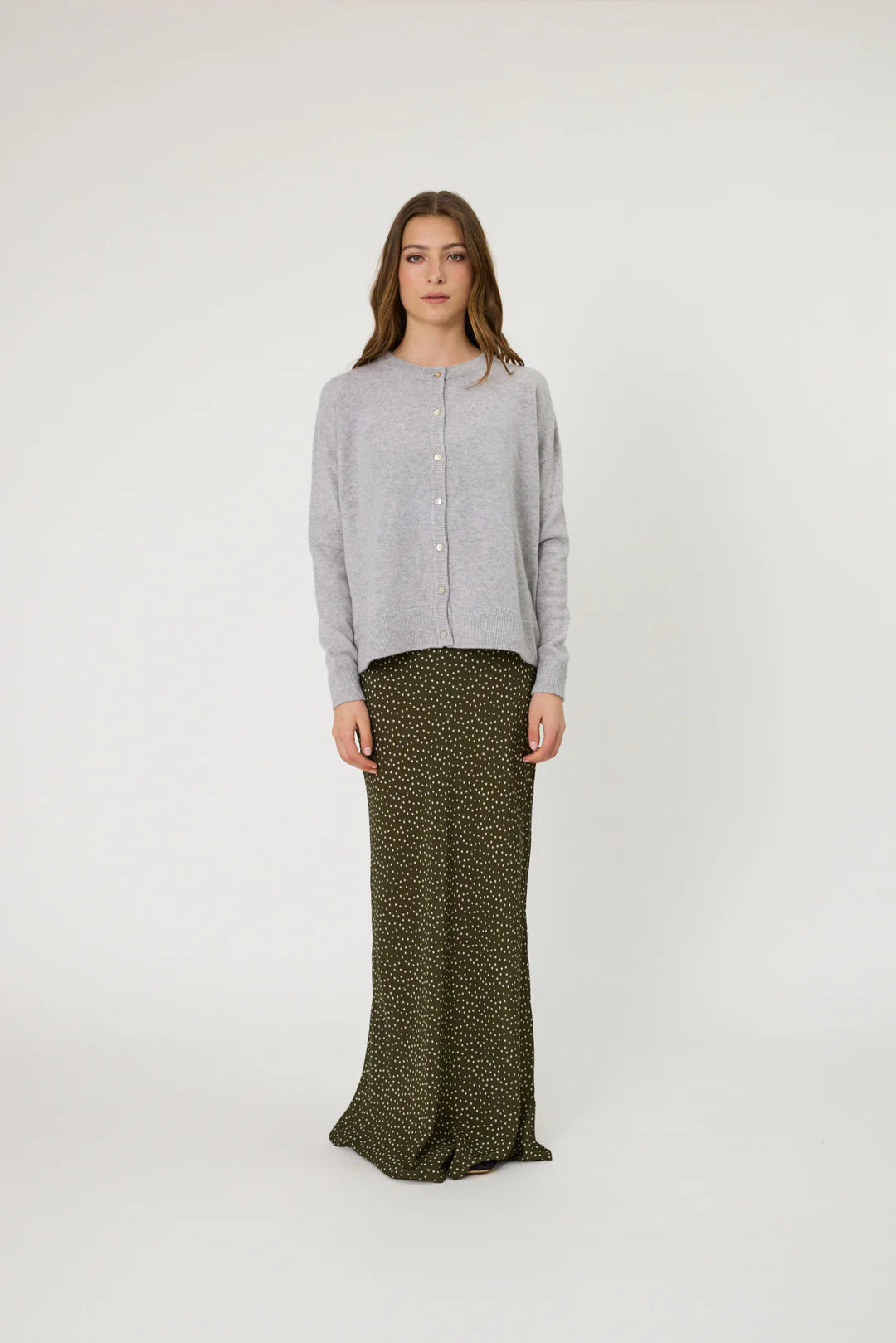 Remain - Tali Cardigan - Grey Marle