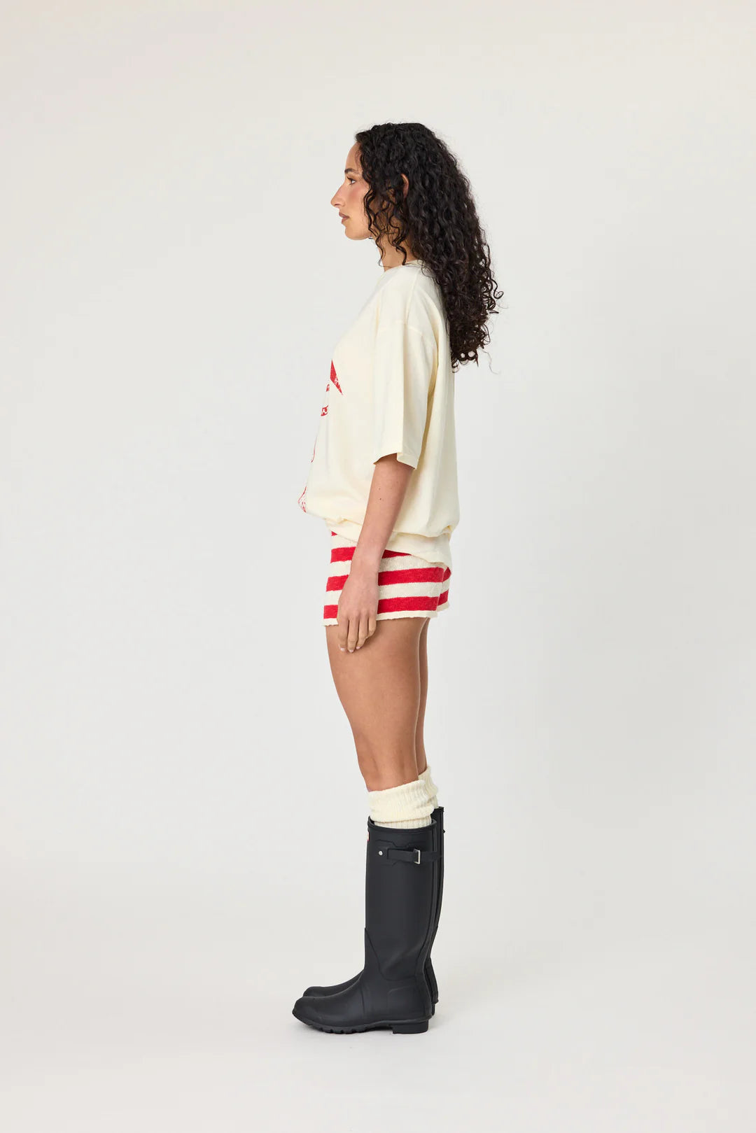 Remain - Leopard Tee - Ivory